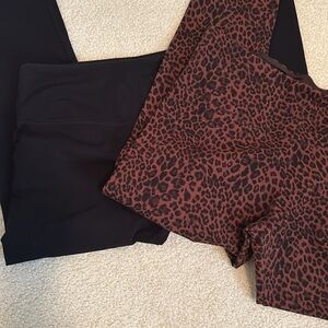 Lot of 2 Ladies INTRO. Love the Fit Tummy Control Leggings, Animal Print, sz XL